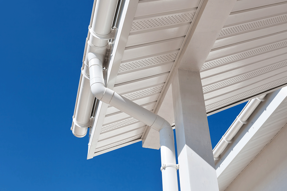 view of installed gutters