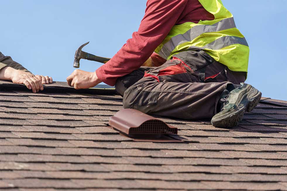 roof being repaired